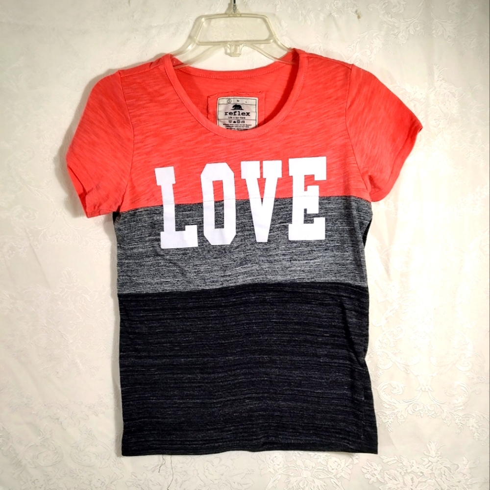 Reflex Life Is Out There "LOVE" short sleeve tee   women's  S  #458